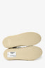 Saint Laurent Metallic Silver Leather Classic Paris Court Sneakers Size 35.5