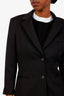 The Row Black Wool Tailored Blazer Size 6