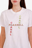 Pre-loved Chanel™ x Pharrell Williams 2019 White Crystal Embellished T-Shirt Size S