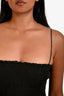 L'Academie Black Cotton Layered Maxi Dress Size XS