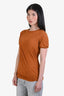 Rick Owens SS 2024 Clay Cotton 'Temple' Gathered T-Shirt Size S