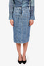 Jacquemus Blue La Jupe De Nimes Criollo Denim Skirt Size 25