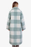 Stand Studio Green/White Check Teddy Maria Maxi Coat Estimated Size S