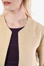 Chloe Vintage Beige Flax Jacket Size XS