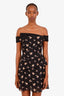Roland Mouret Black Floral Mini Dress Size 8