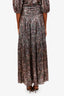 Ba&sh Purple Patterned 'Gabriel' Tiered Maxi Skirt Size M