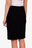 Pre-loved Chanel™ 06A Black Wool CC Midi Skirt Size 44