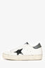 Golden Goose White Leather Distressed Hi Star Sneaker Size 37