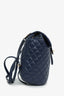 Pre-loved Chanel™ 2018-2019 Navy Quilted Leather Small 'Urban Spirit' CC Backpack GHW