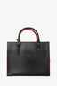 Balenciaga Black/Red Leather Mini Papier A4 Shoulder Bag