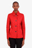 Burberry Brit Red Quilted Jacket Size S