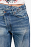 R13 Blue Denim Criss-Cross Jeans Size 27