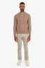 Loro Piana Brown Cotton Straight-Leg Jeans Size 33 Mens