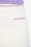 Maje Cream/Purple Tweed 'Janessa' Mini Skirt Size 36