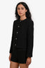 Theory Black Tweed Cropped Blazer Size 0
