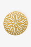 Hermès Yellow/White Porcelain 'Soleil D'Hermès' Tart Platter