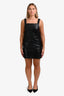 Maje Black Square Neck Sleeveless Mini Dress Size 2
