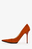 Jimmy Choo Burnt Orange Suede Heels Size 38