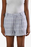 Cami NYC Blue/White Tweed Mini Casey Shorts Size 6