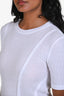 Frame White Reverse Seam Tee Size XS