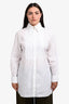 Pre-loved Chanel™ White Cotton Poplin Tuxedo Shirt Size 46