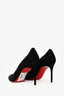 Christian Louboutin Black Suede Geo 85 Heels Size 38