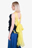 Dries Van Noten Yellow/Navy Asymmetrical Top Estimated Size M