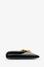 Gucci Black Leather Web Detail Sylvie Clutch