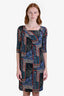 Etro Multicolour Paisley Print Quarter Sleeve Mini Dress Size 42