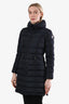 Doudoune longue en nylon noir Moncler taille 0