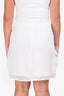 Brunello Cucinelli White Drawstring Skirt Size 10
