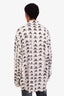Balenciaga White/Black Logo Button-Down Shirt Size 2 Men's