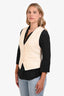 Apiece Apart Cream Linen Brend Vest Size 8