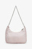 Prada Pink Re-Nylon Re-Edition Crossbody Bag with Chain & Pouch
