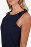 Theory Navy Blue Cotton Shift Sleeveless Dress Size 4