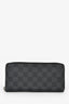 Louis Vuitton Black Damier Canvas Leather Long Wallet