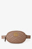 Gucci Beige Chevron Leather Marmont Belt Bag