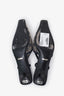 Gucci Beige/Navy GG Canvas Kitten Heel Slingbacks Size 35.5