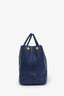 Prada Navy Saffiano Leather Large Double Zip Galleria Tote