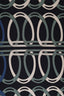 Gucci Navy/Multicolour Silk Chain Link Motif Scarf