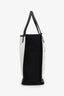 Pre-loved Chanel™ 2014 15 White/Black Canvas 5x5 Small Tote
