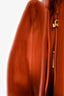 Prada Orange Saffiano Leather Mini Sound Top Handle Bag