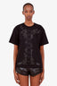 Hermès Black Maxi Print T-Shirt Size 40
