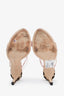 Sophia Webster Pink/Leopard Print 'Rosalind' Open Toe Heels Size 37