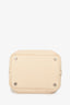 Hermès 2020 Light Yellow Clemence Leather Picotin 18
