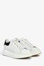 Alexander McQueen White/Black Leather Oversized Platform Sneakers Size 36