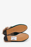 Gucci Green Velvet Horsebit Princeton Slip-On Loafers With Fur Size 36.5