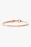 Hermès 18k Rose Gold and Diamond 'Galope' Bangle Bracelet