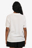 Maje White Crystal Embellished Butterfly Cut-Out T-Shirt Size 1