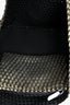 Naghedi Gold/Black Glitter Woven 'St. Barths' Tote Bag with Pouch